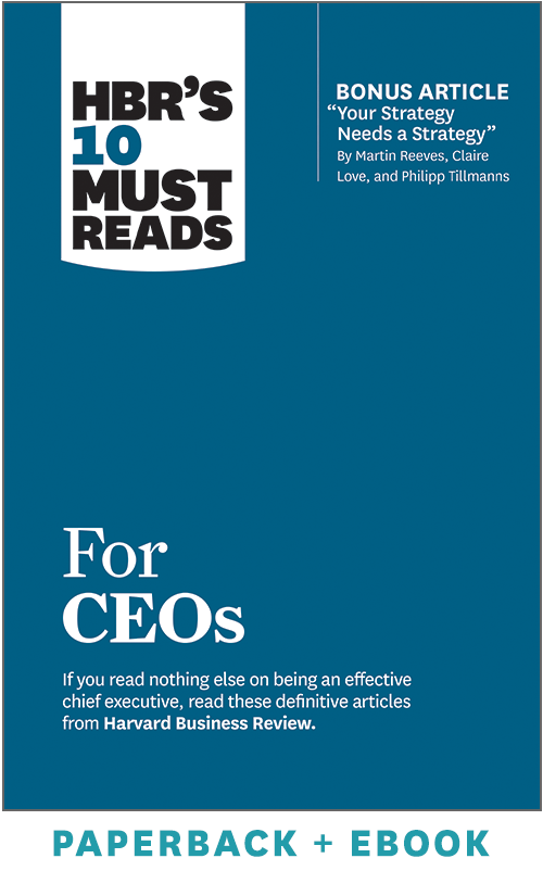 HBR's 10 Must Reads for CEOs (Paperback + Ebook) ^ 1080BN