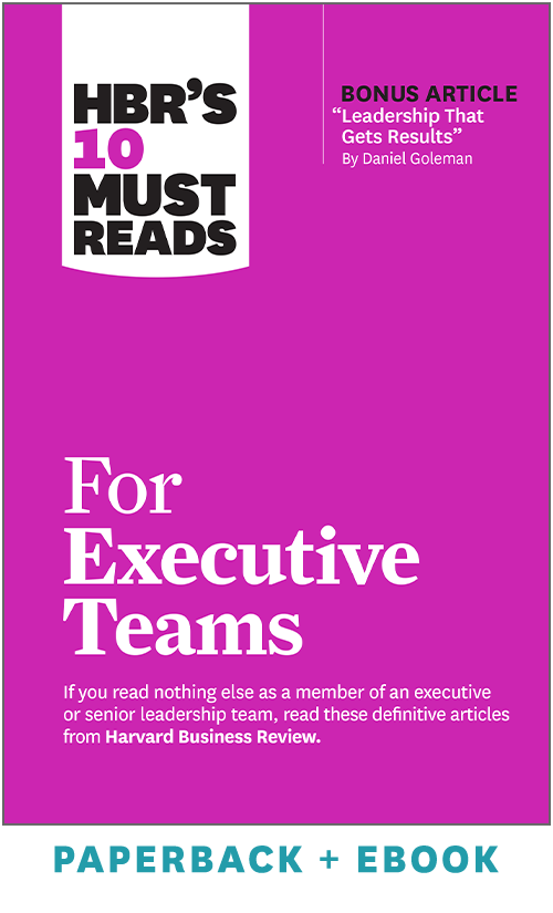 HBR's 10 Must Reads for Executive Teams (Paperback + Ebook) ^ 1133BN