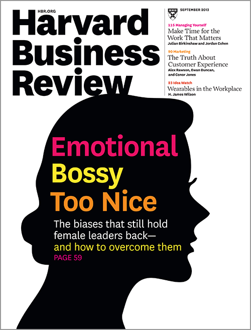 Harvard Business Review, September 2013