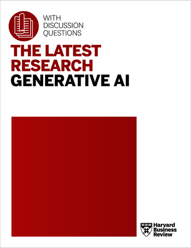 ビジネス・経済 Harvard Business Review GENERATIVE AI The Latest Research: Generative AI