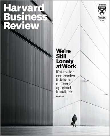 Harvard Business Review, November/December 2024