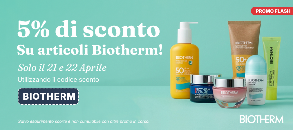 Sconto su articoli Biotherm