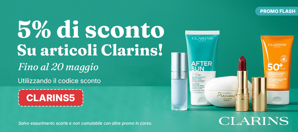 Sconto su articoli Clarins