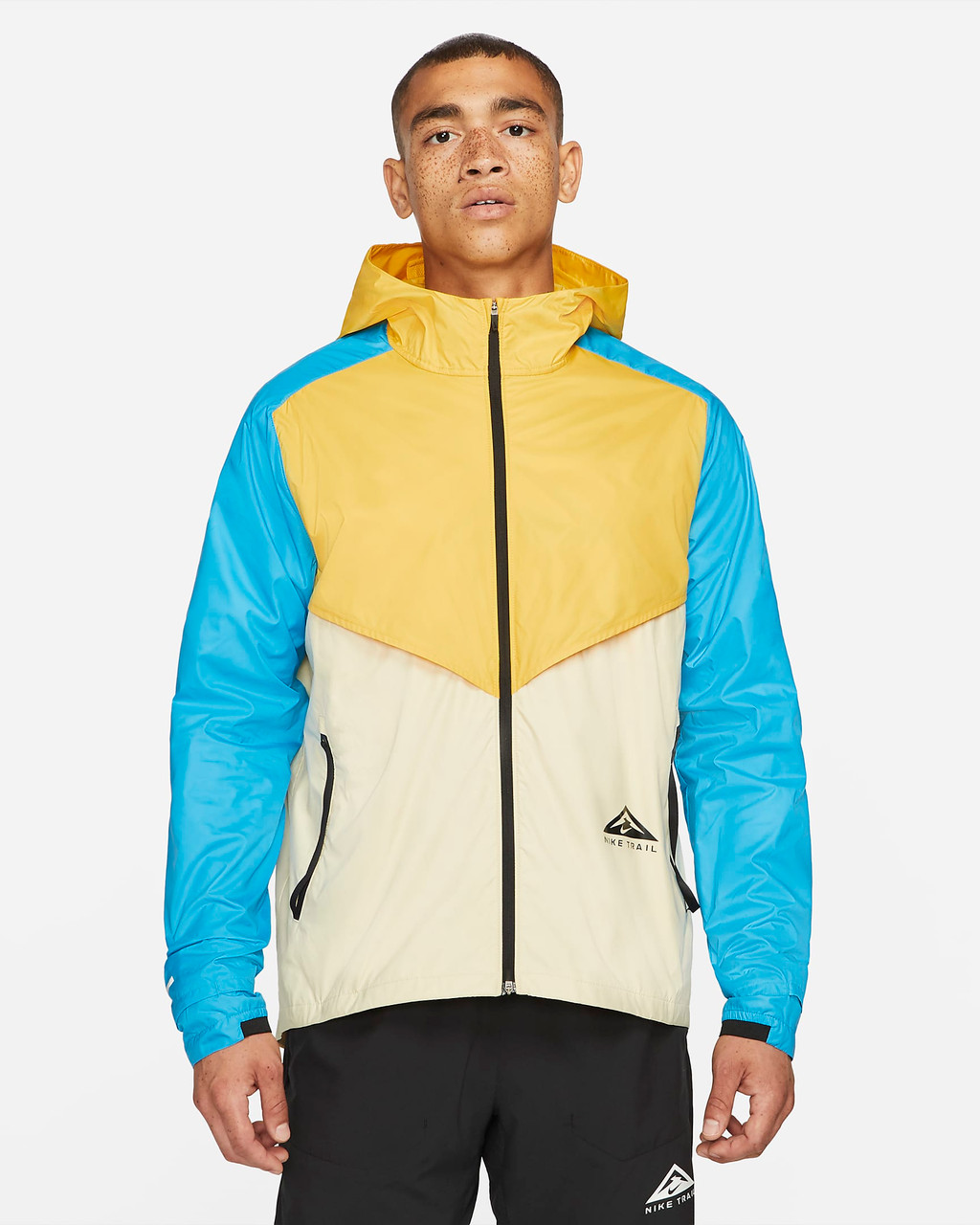 Nike trail jacket outlet yellow