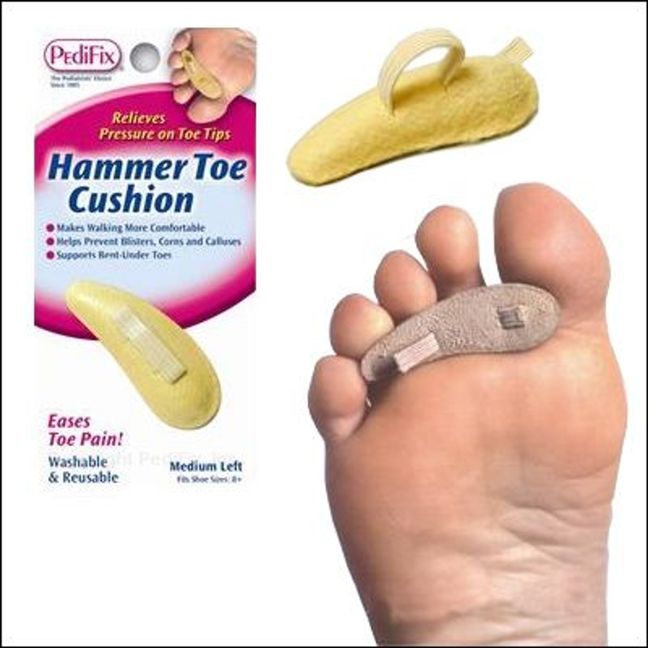 Hammer Toe Crest Cushions PediFix® Visco-GEL® 3-Loop Hammer Toe