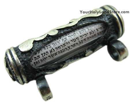 MEZUZAH PENDANT WITH SHEMA YISRAEL SCROLL