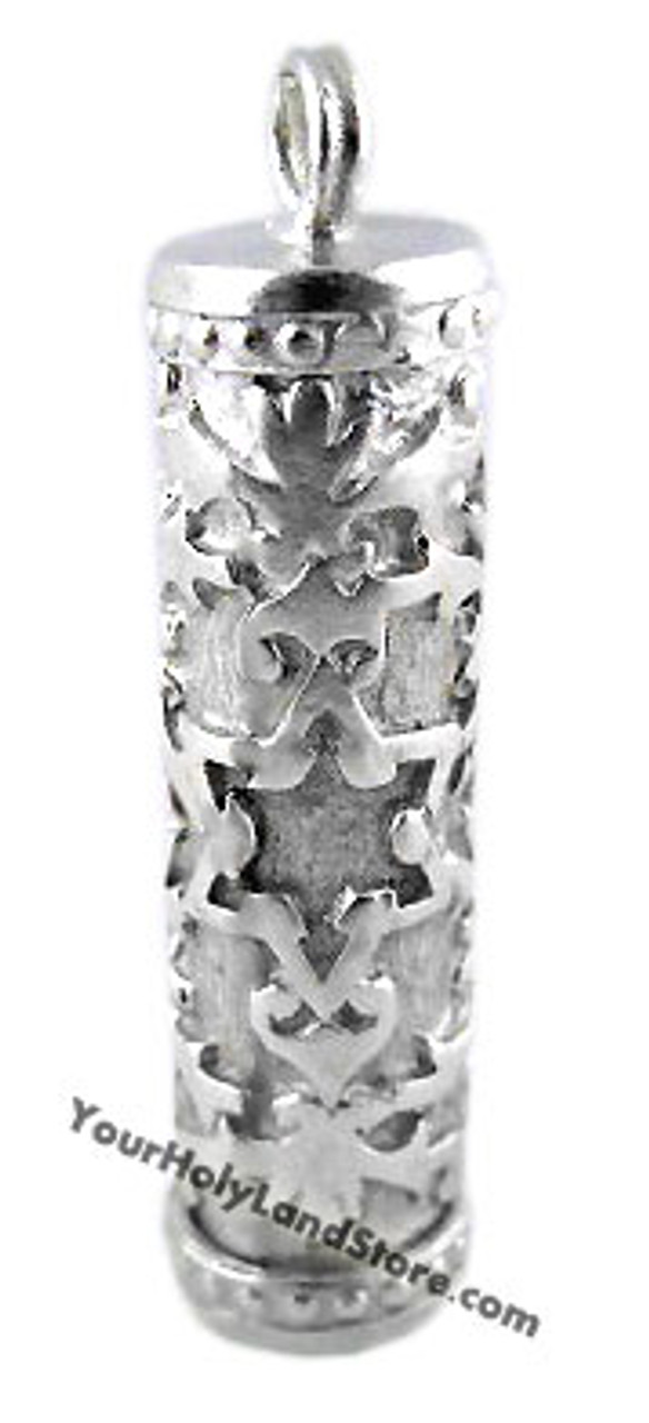 Unique Mezuzah Pendant with Star of David