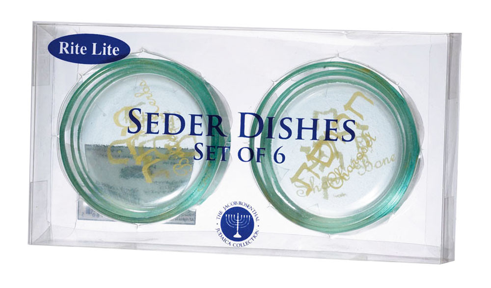 Passover Seder Plate Glass Liners Your Holy Land Store