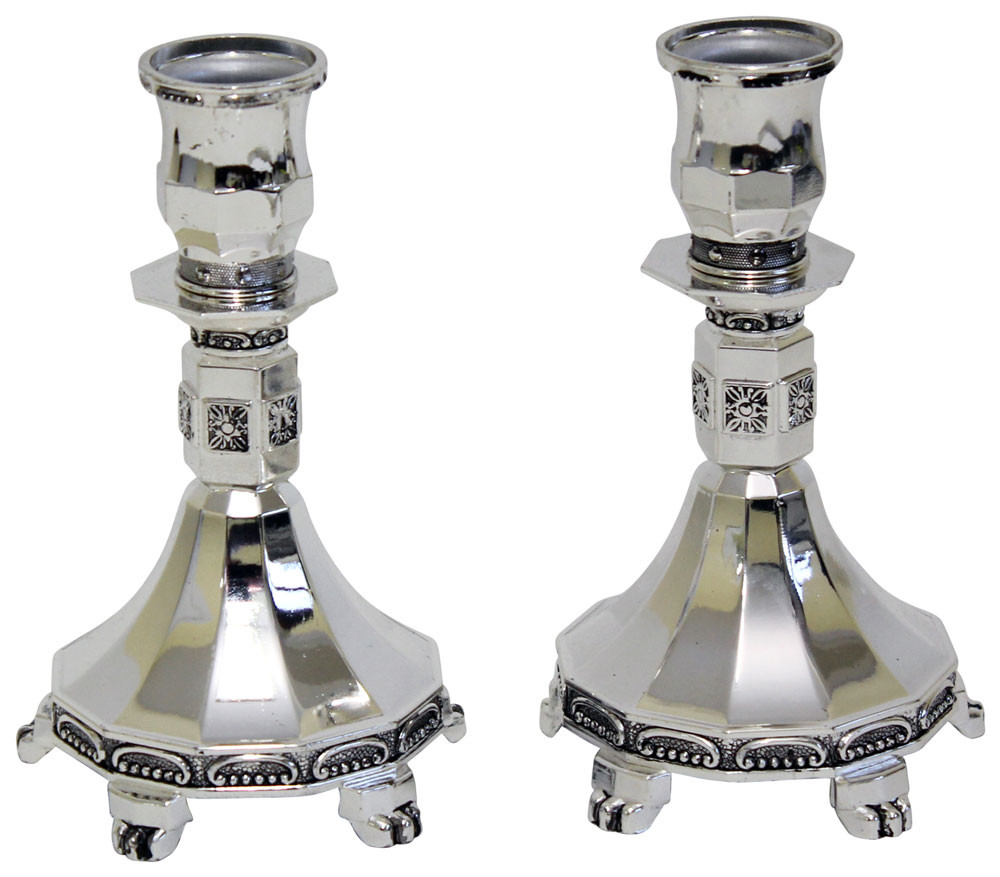 Silver Plated Candlesticks Your Holy Land Store