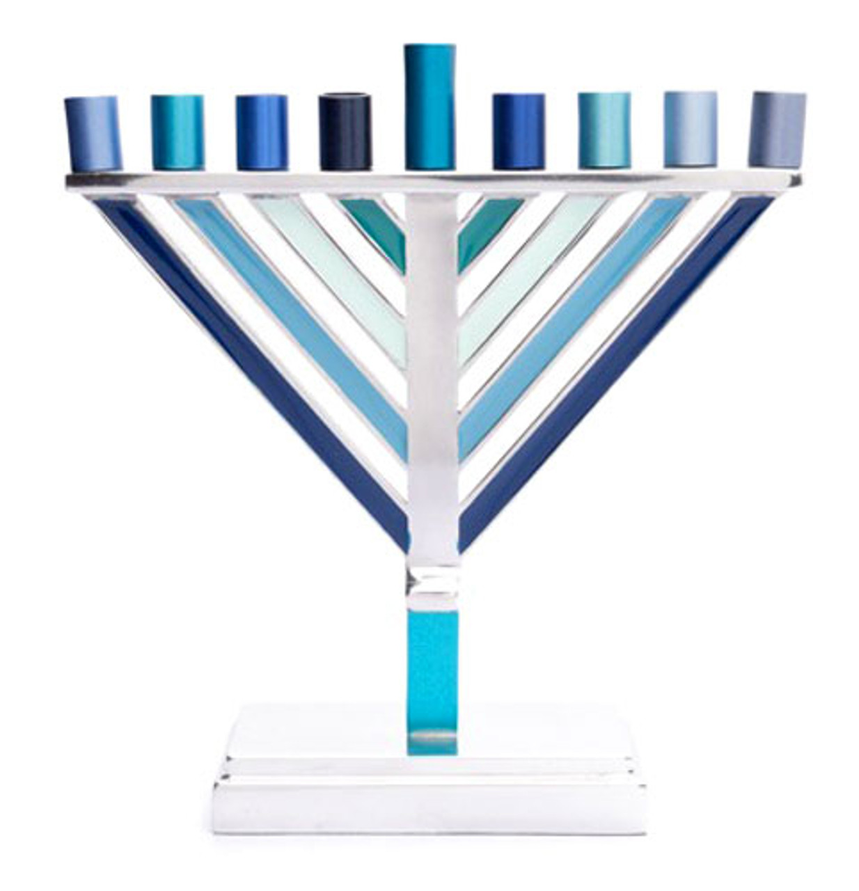 Chabad Hanukkah Menorah Blue Your Holy Land Store