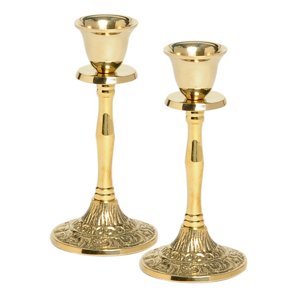 Shabbat Candlesticks Brass Your Holy Land Store