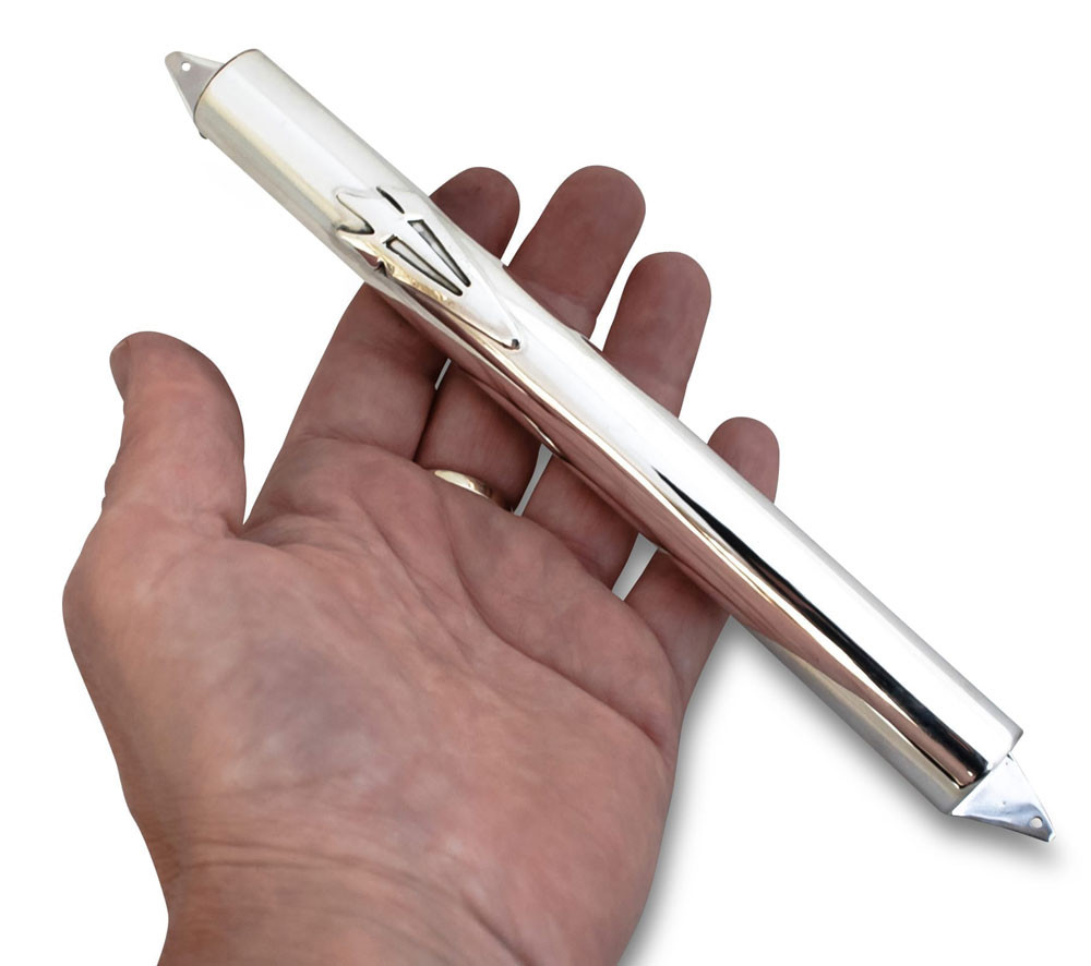 Extra Large Sterling Silver Modern Mezuzah Case Your Holy Land Store