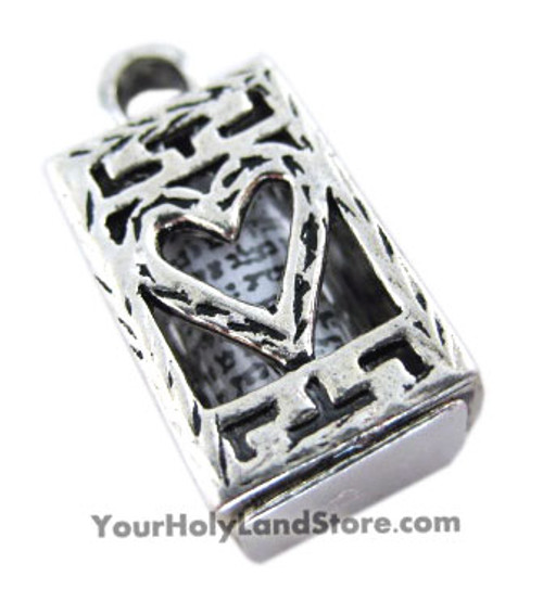 MEZUZAH PENDANT + SHEMA ISRAEL SCROLL MEZUZAH PENDANT + SHEMA ISRAEL SCROLL