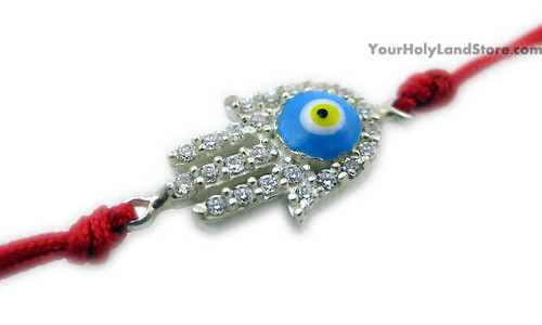 Kabbalah Red String Bracelet with Hamesh Hand Kabbalah Red String Bracelet with Hamesh Hand
