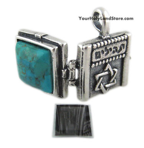 Sterling Silver Pendant with Book of Psalms (Tehillim) Sterling Silver Pendant with Book of Psalms (Tehillim)