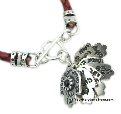5 Hamsa Hands with Blessings Kabbalah Red Bracelet 5 Hamsa Hands with Blessings Kabbalah Red Bracelet