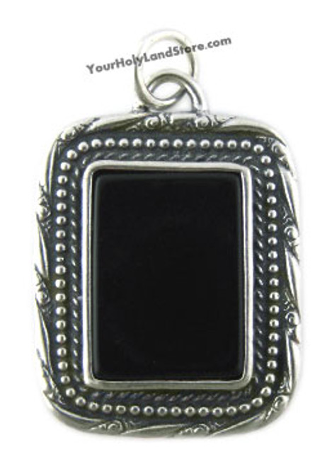 Black Onyx Necklace with Seven Blessings Black Onyx Necklace with Seven Blessings