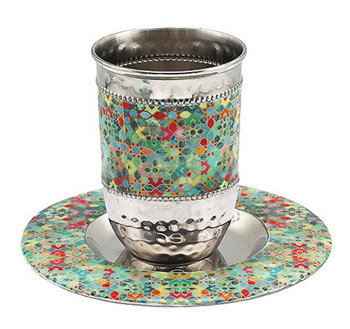 Kiddush Cup - Flower Design - Your Holy Land Store