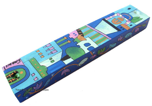 Hand Painted Mezuzah Case Hand Painted Mezuzah Case