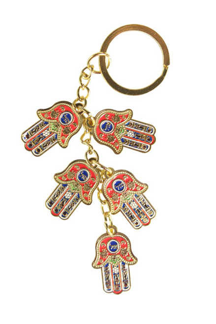 Key Chain with Five Hamsas