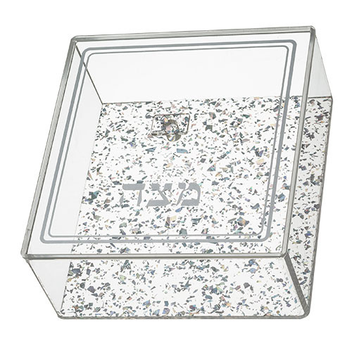 Acrylic Matzah Holder with Lid