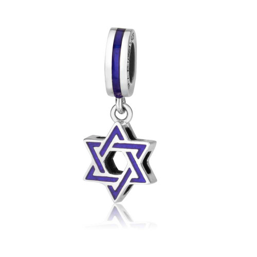 Silver Star of David Pendant Charm