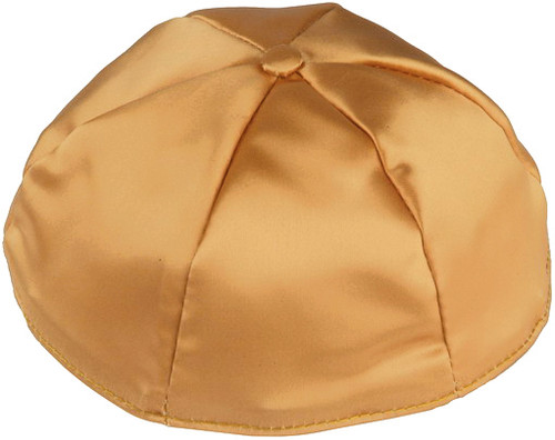 Personalized Gold Satin Kippah
