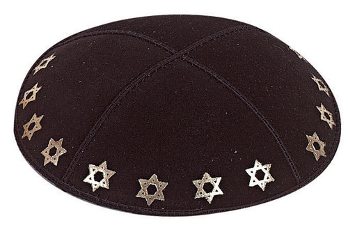 Personalized Embossed Star of David Kippah