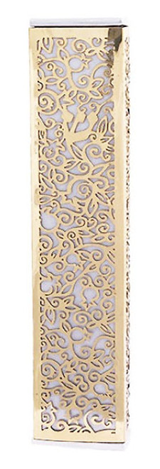 Mezuzah Case - Pomegranates Design Mezuzah Case - Pomegranates Design