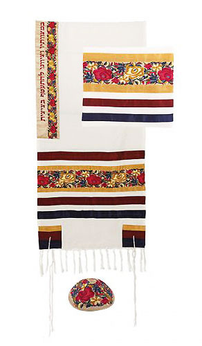 Women's Tallit Set - Flowers
