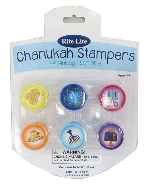 Set of 6 Chanukah Stampers