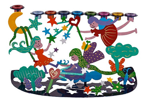 Children's Hanukkah Menorah - Fairies