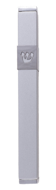 Stainless Steel Modern Gray Mezuzah Case in Gray