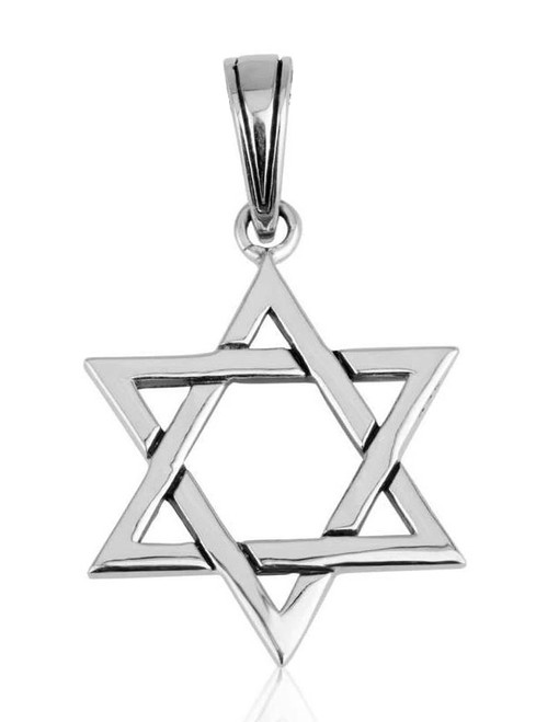 925 Sterling Silver Interlocked Star of David Pendant