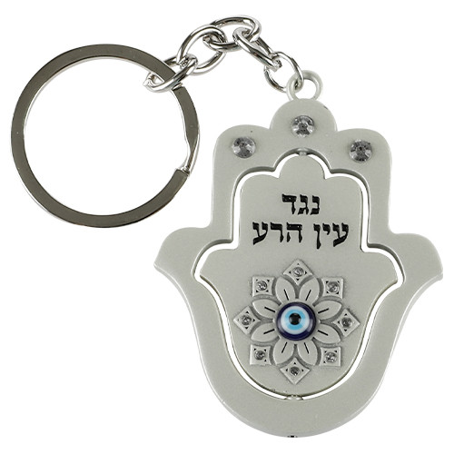 Hamsa Keychain with an Evil Eye Hamsa Keychain with an Evil Eye
