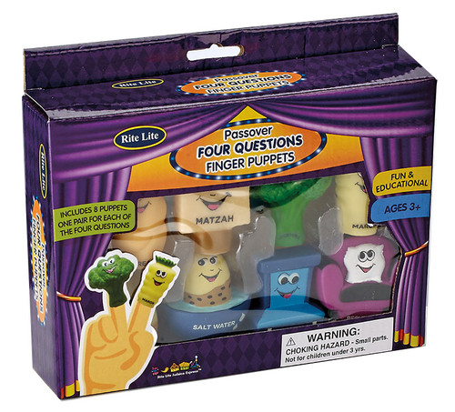 Set of 8 "Mah Nishtana" Vinyl Puppets Set of 8 "Mah Nishtana" Vinyl Puppets