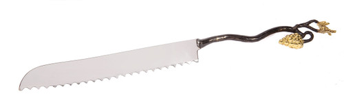 Challah Knife with Grapes