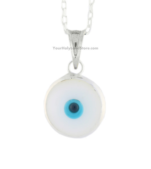 PROTECTION PENDANT AGAINST EVIL EYE - WHITE