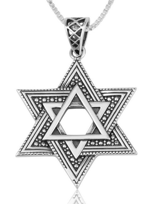 Classic Star of David Pendant - 925 Sterling Silver