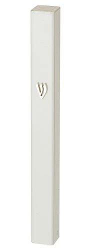 Aluminum Mezuzah - White