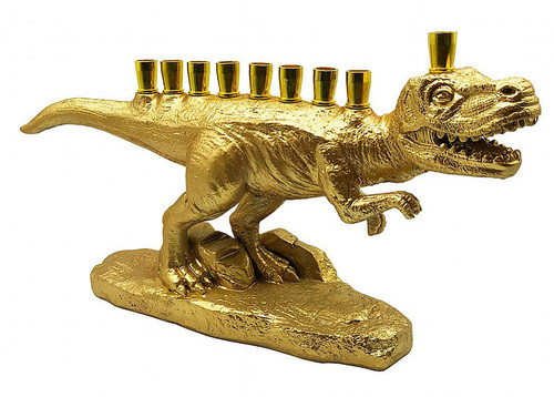T-Rex Dinosaur Hanukkah Menorah T-Rex Dinosaur Hanukkah Menorah