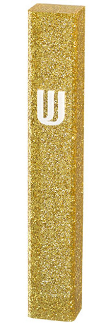 Gold Glitter Mezuzah Case