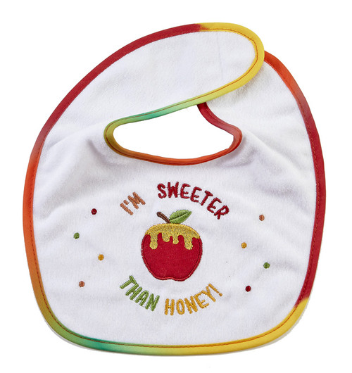 Embroidered Rosh Hashanah Bib Embroidered Rosh Hashanah Bib