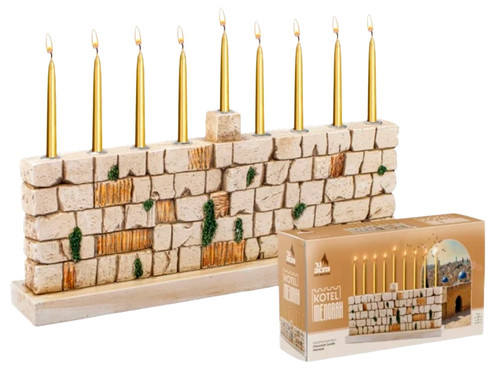 Hand-Painted Kotel Menorah