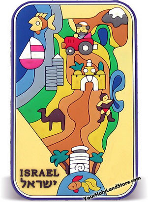 ISRAEL MAP MAGNET