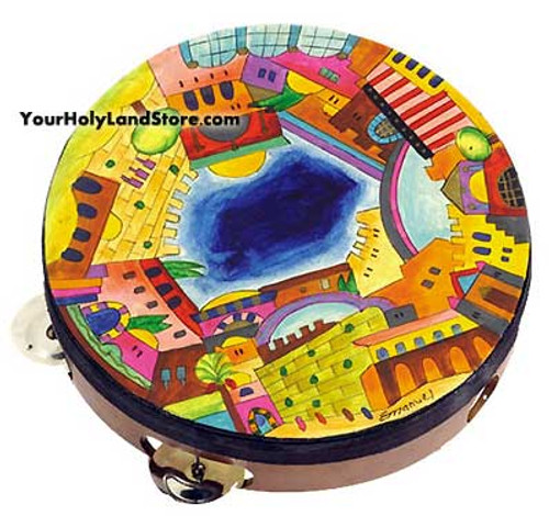 JERUSALEM TAMBOURINE FROM ISRAEL