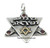 Shema Israel Star of David Pendant with Hand of God