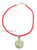 Kabbalah Red String Bracelet with Blessing Pendant