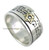 Silver and Gold Song of Ascents (Shir LaMaalot) Ring with Star