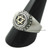 Sterling Silver Signet Ring with Golden Star of David
